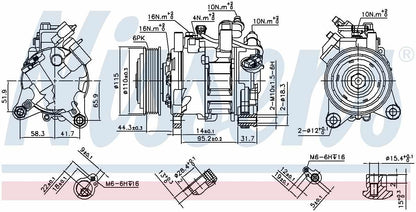Nissens A/C Compressor 890397