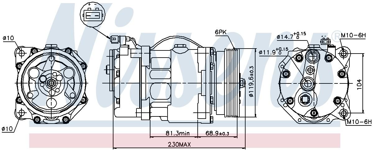 Nissens A/C Compressor