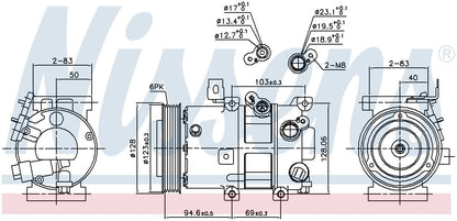 Nissens A/C Compressor 890430