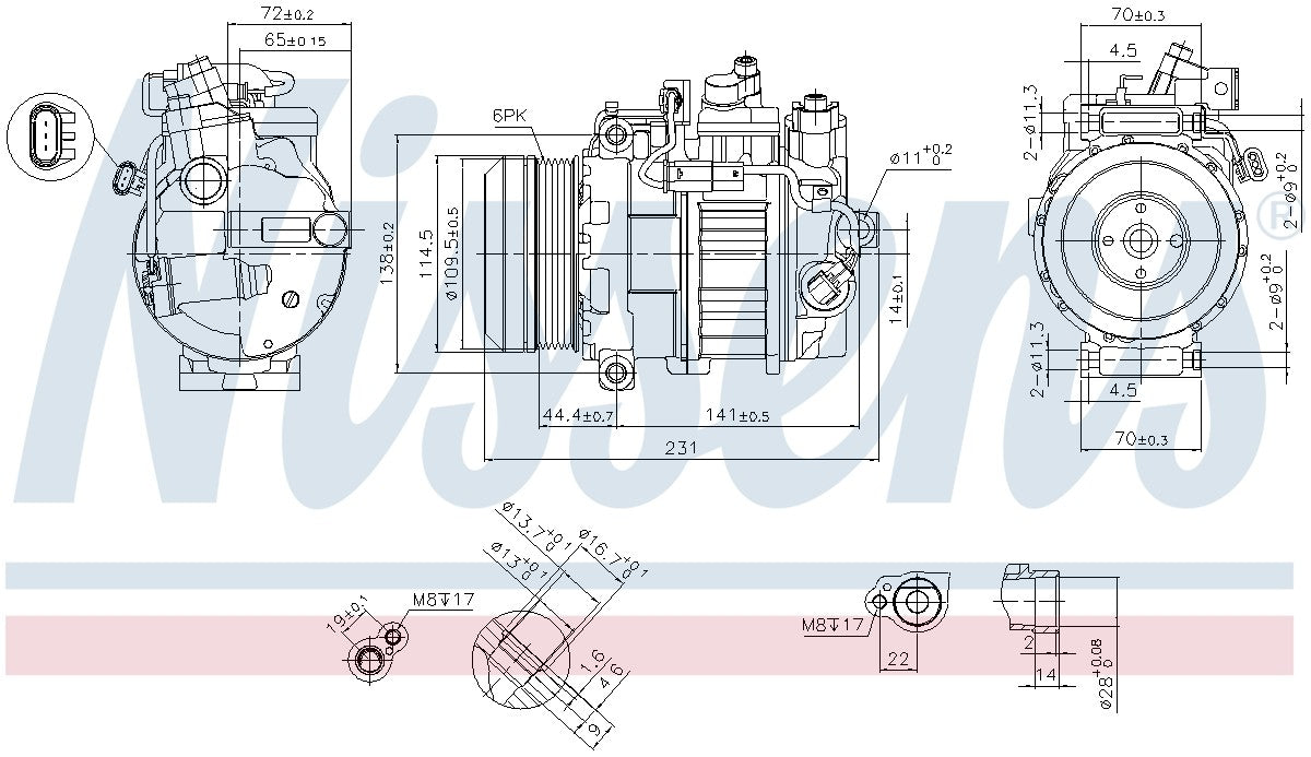 Nissens A/C Compressor 890552 image 3