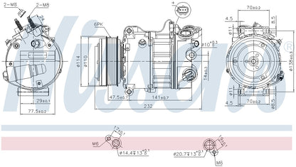 Nissens A/C Compressor 890585 image 3