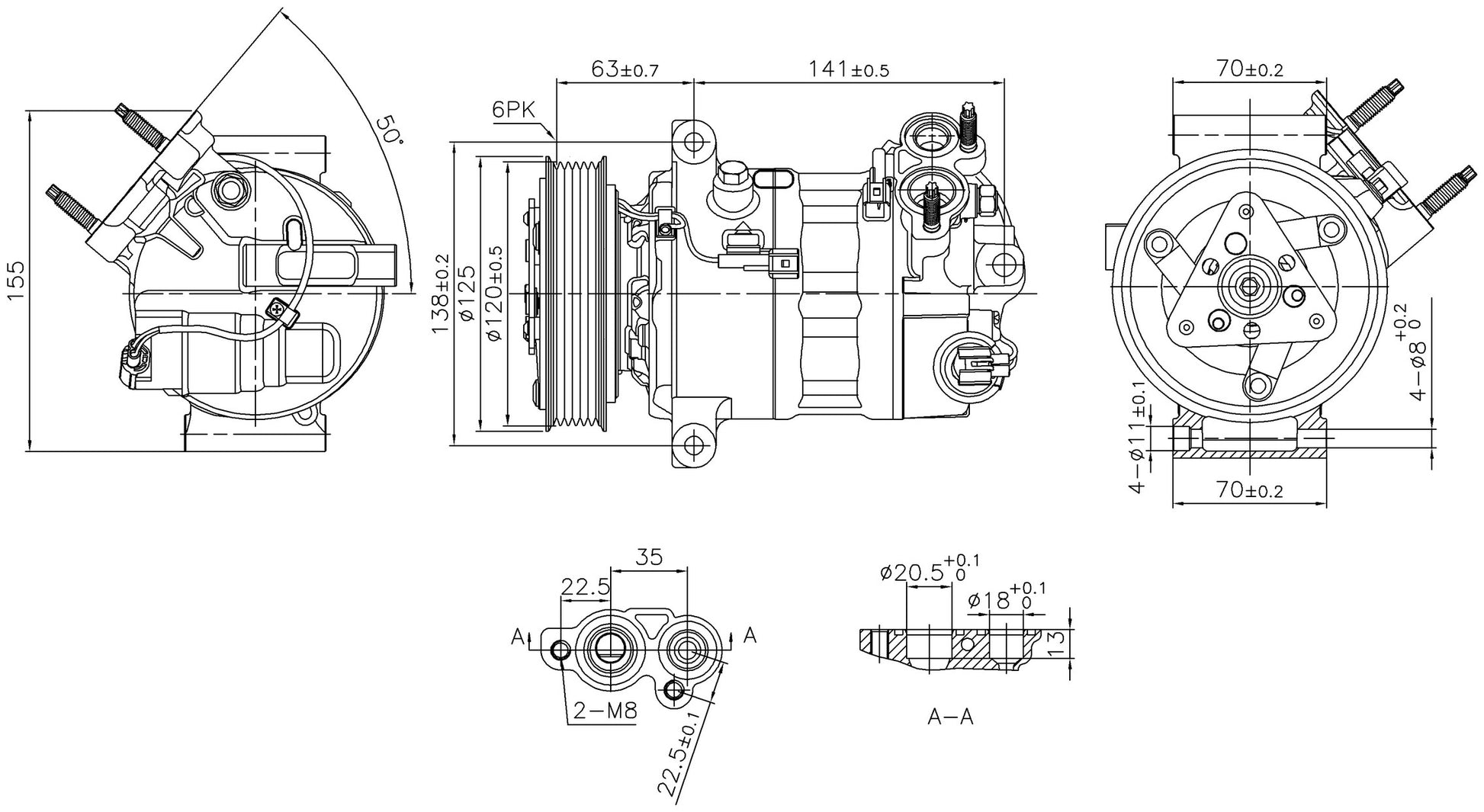 Nissens A/C Compressor 890594 main image