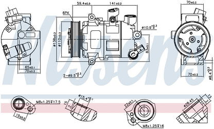 Nissens A/C Compressor 890607 image 3