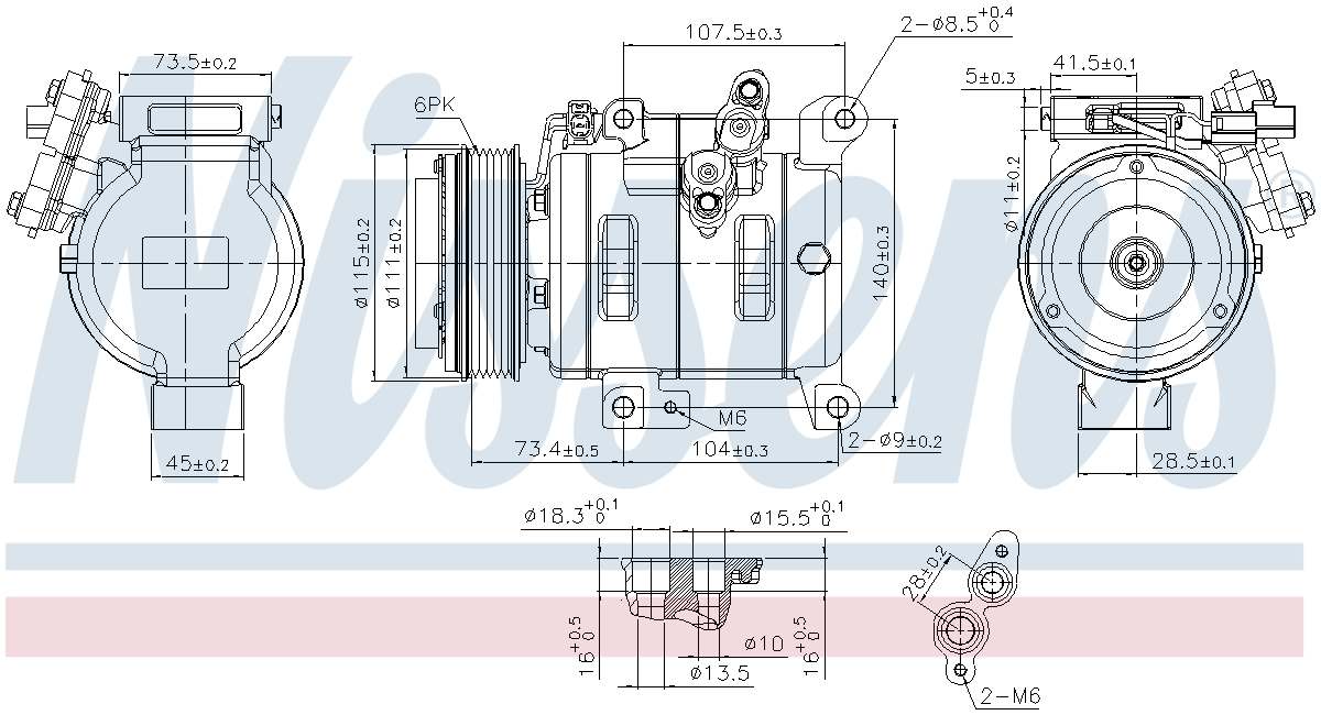 Nissens A/C Compressor 890614