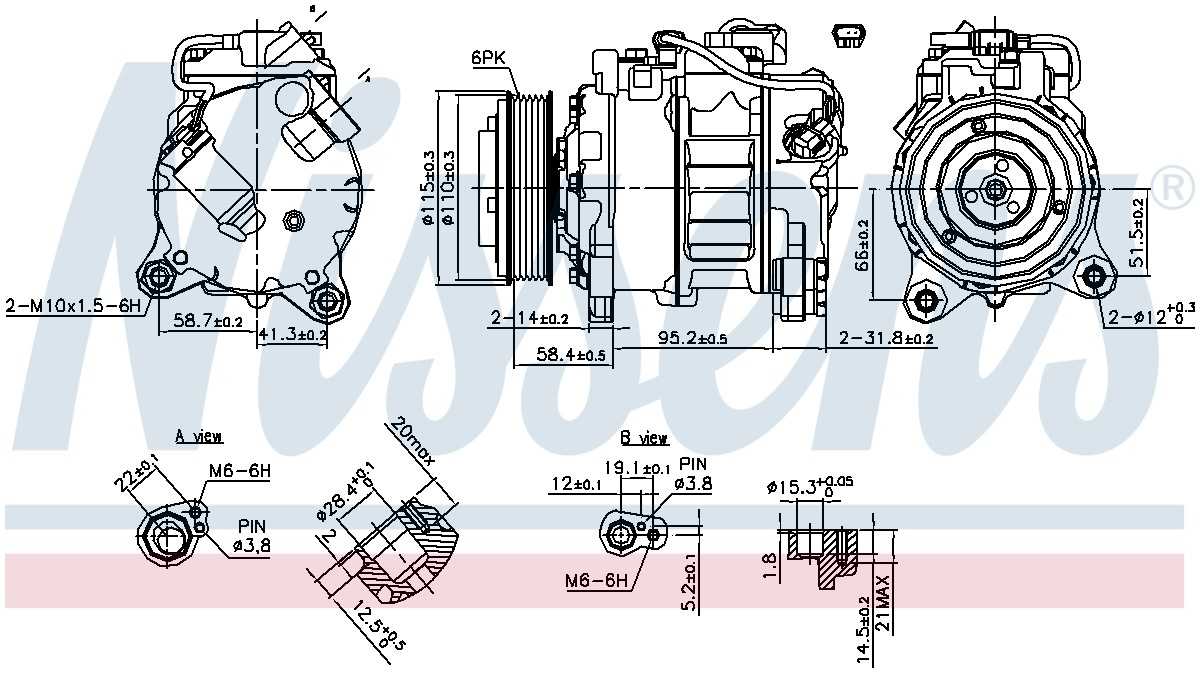 Nissens A/C Compressor 890622