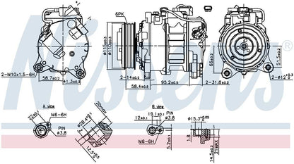 Nissens A/C Compressor 890622