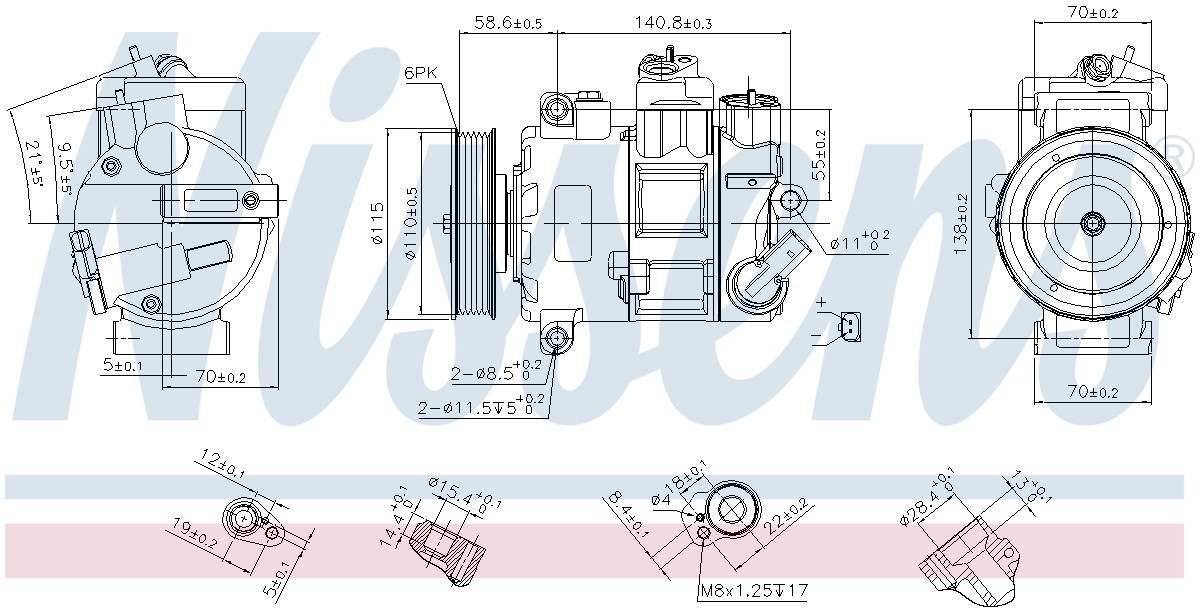 Nissens A/C Compressor 890632