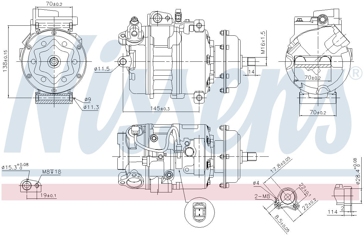 Nissens A/C Compressor 890635 image 3