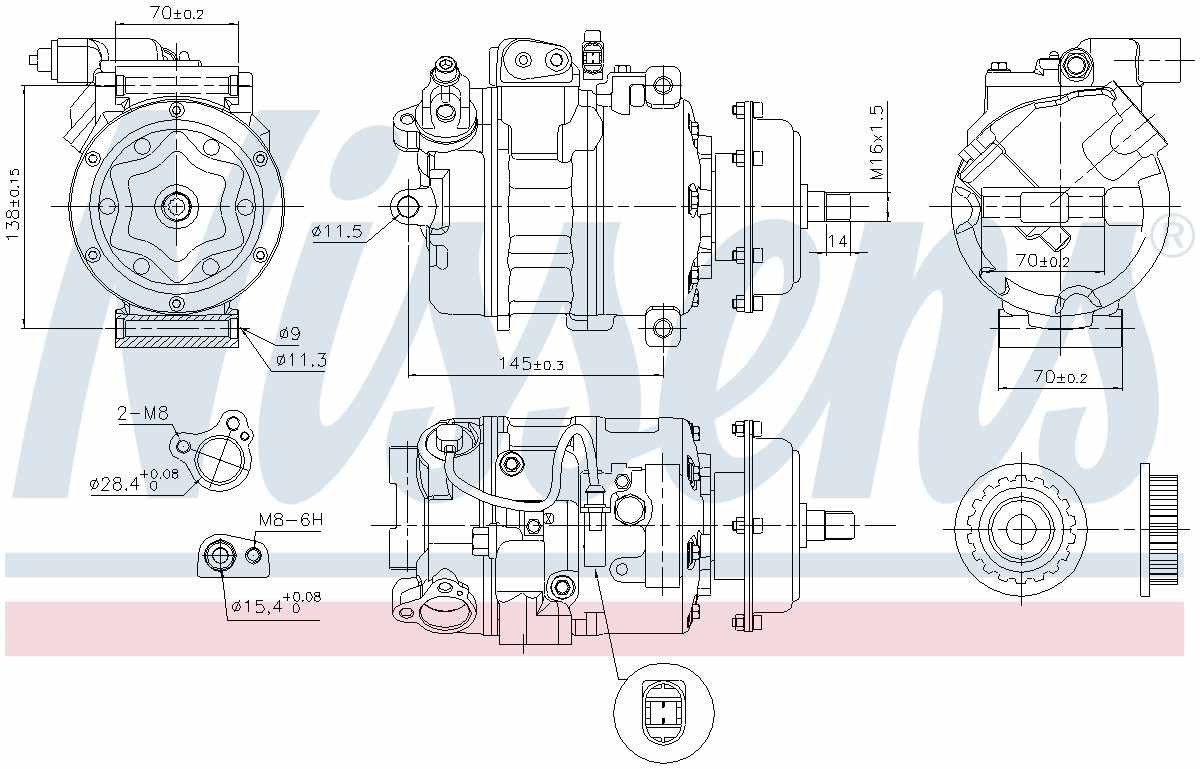 Nissens A/C Compressor 890637