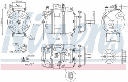 Nissens A/C Compressor 890637