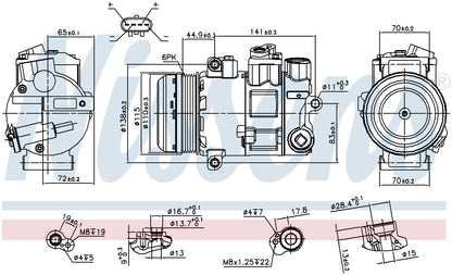Nissens A/C Compressor 890645 image 3