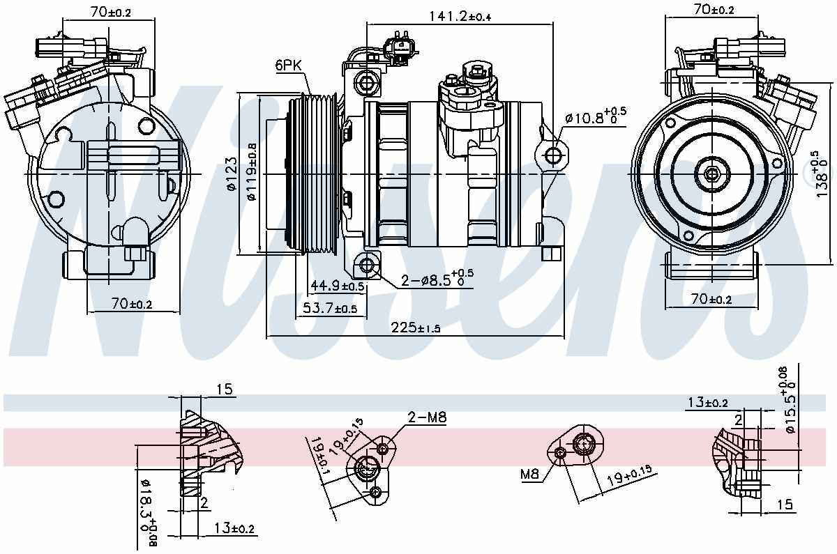 Nissens A/C Compressor 890662