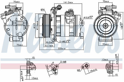 Nissens A/C Compressor 890662