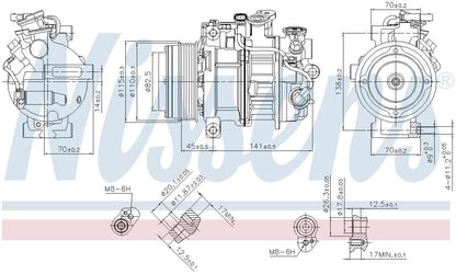 Nissens A/C Compressor 890717