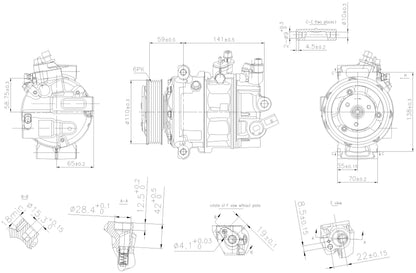 Nissens A/C Compressor 890754 image 2