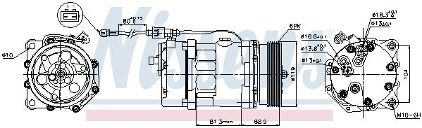 Nissens A/C Compressor 890761