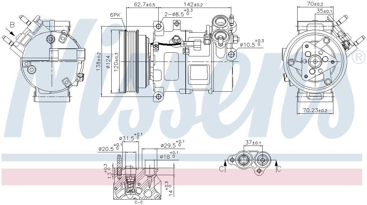 Nissens A/C Compressor 890776