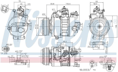 Nissens A/C Compressor 890792