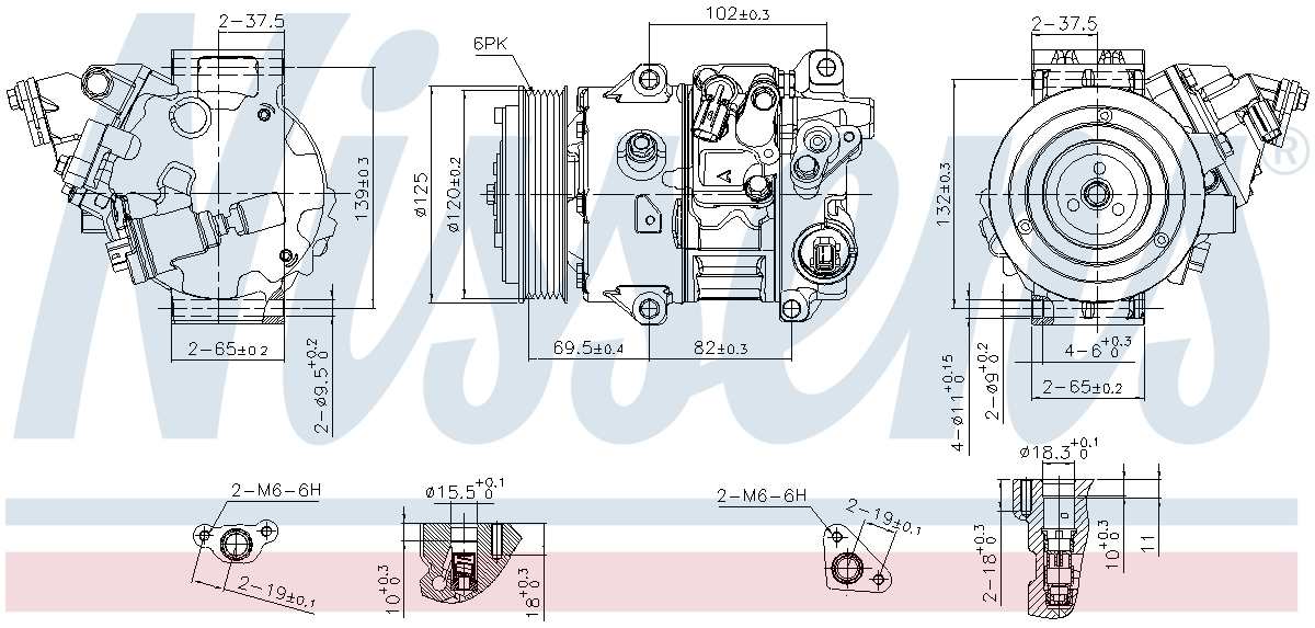 Nissens A/C Compressor 890805