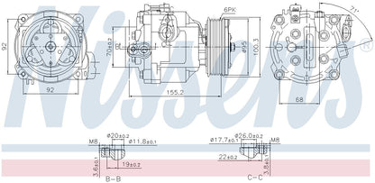 Nissens A/C Compressor 890806