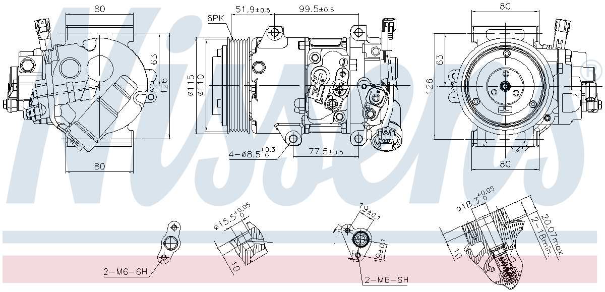 Nissens A/C Compressor 890809