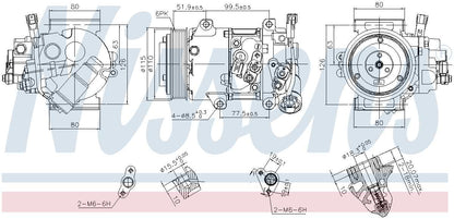 Nissens A/C Compressor 890809