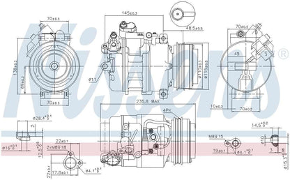 Nissens A/C Compressor 89080