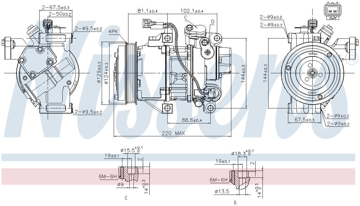 Nissens A/C Compressor 890873