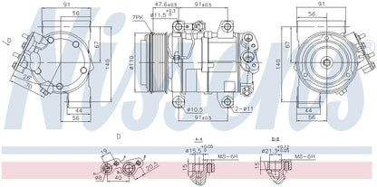 Nissens A/C Compressor 890874