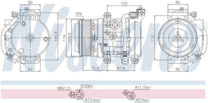 Nissens A/C Compressor 890875