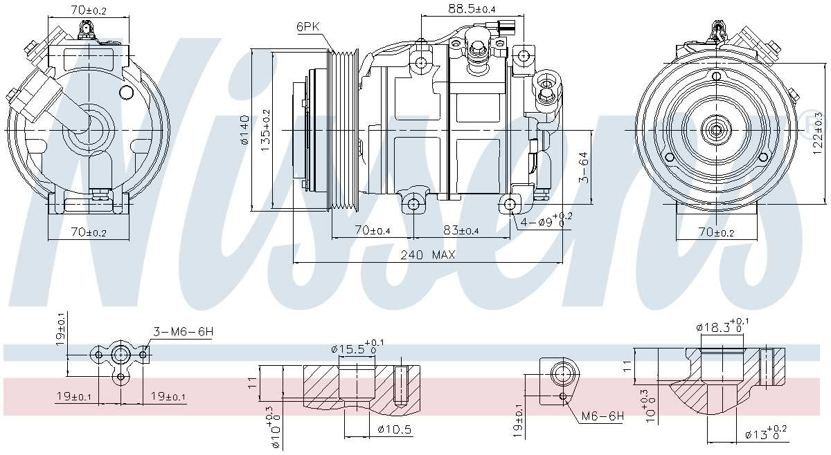 Nissens A/C Compressor 890881