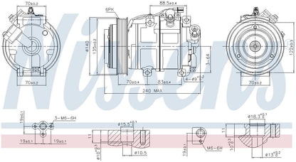 Nissens A/C Compressor 890881