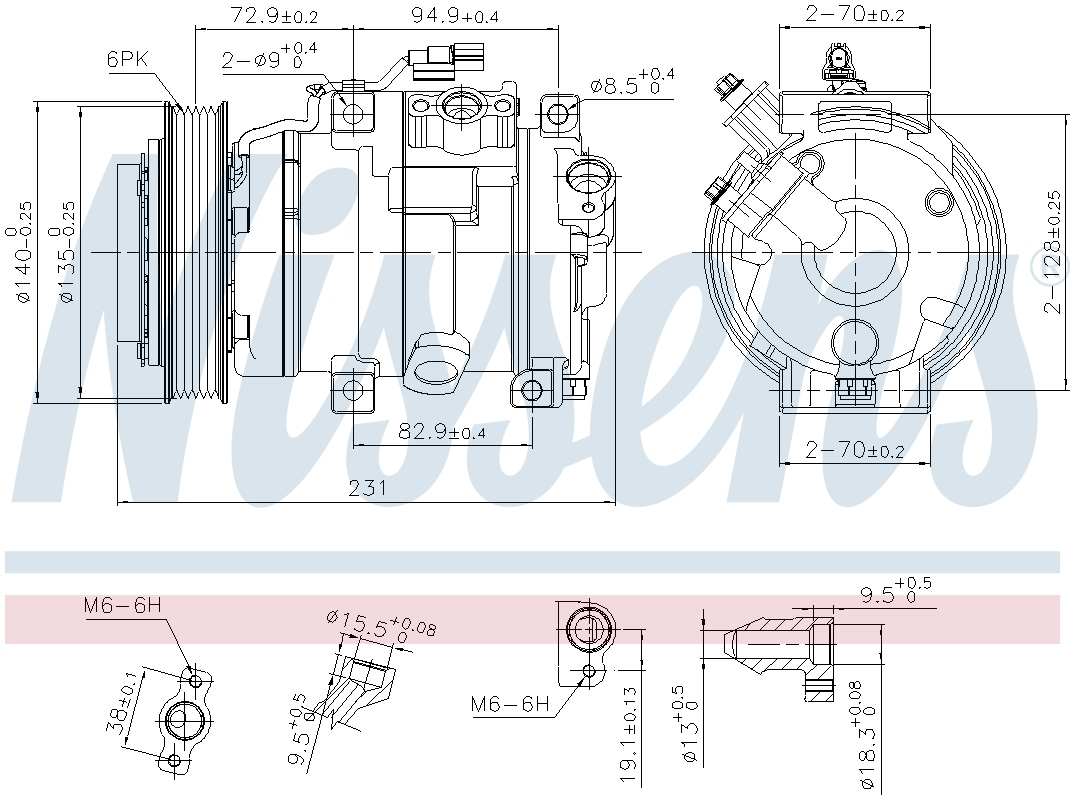 Nissens A/C Compressor 890882