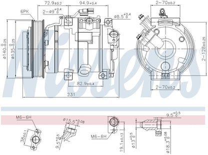 Nissens A/C Compressor 890882