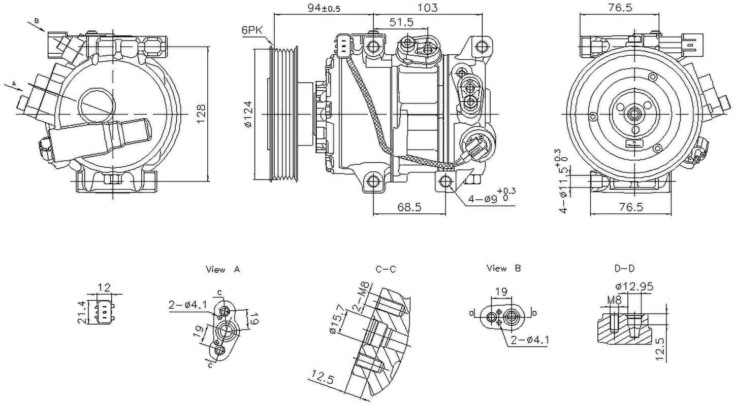 Nissens A/C Compressor 890896