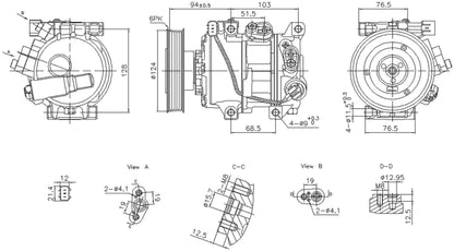 Nissens A/C Compressor 890896