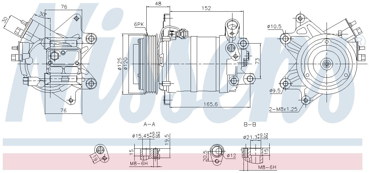 Nissens A/C Compressor 890913