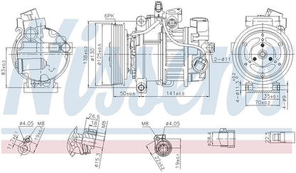 Nissens A/C Compressor 890921
