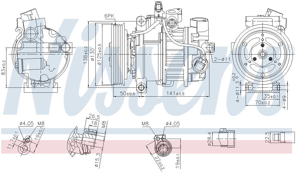 Nissens A/C Compressor 890921