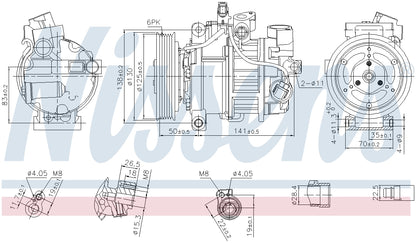 Nissens A/C Compressor 890921