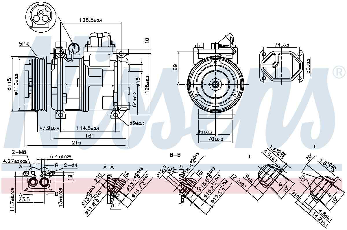 Nissens A/C Compressor 89093