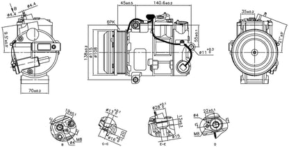 Nissens A/C Compressor 891031