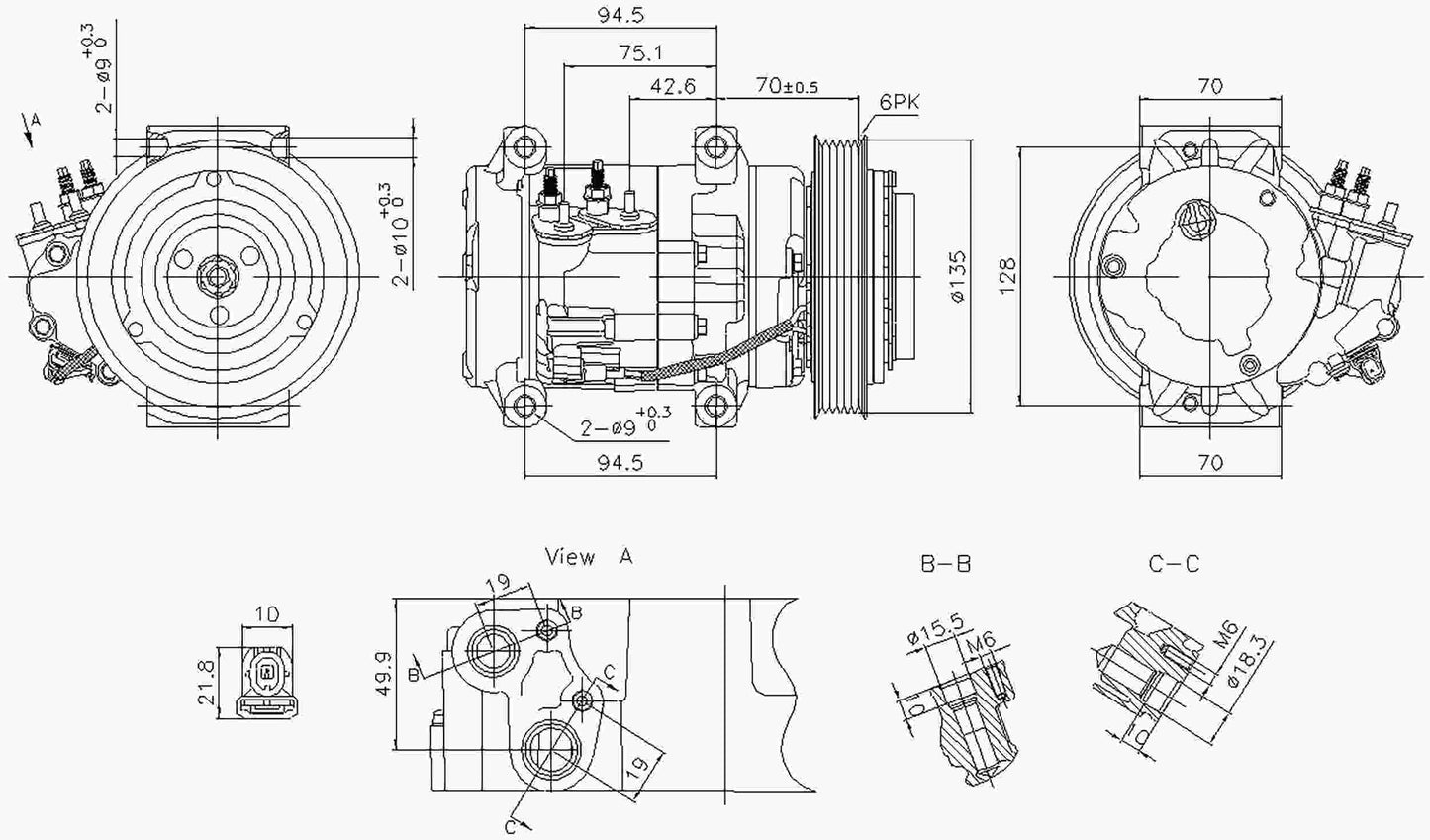 Nissens A/C Compressor 891052