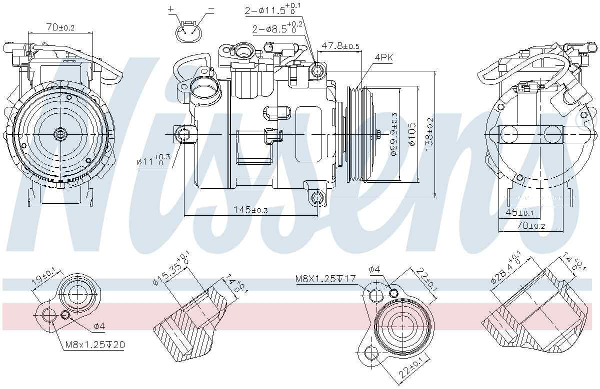Nissens A/C Compressor 89116
