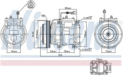 Nissens A/C Compressor 89119