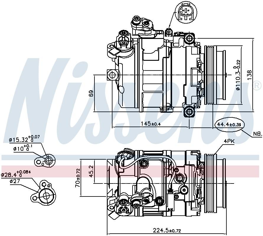 Nissens A/C Compressor 89199