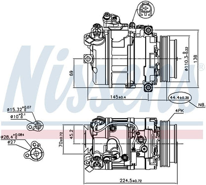 Nissens A/C Compressor 89199