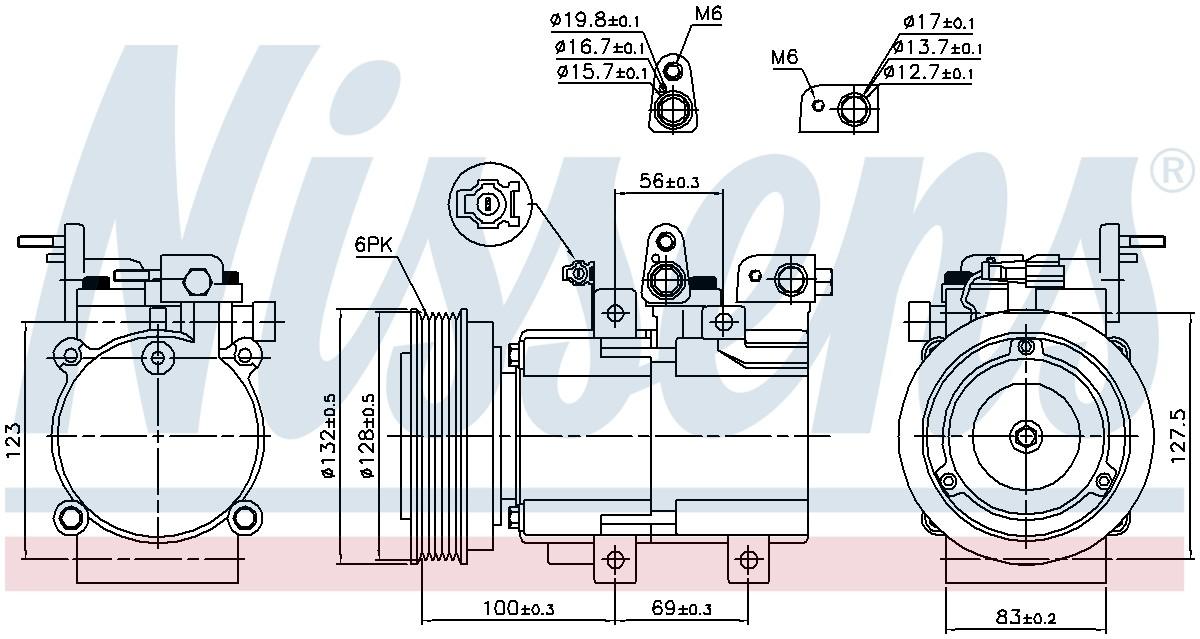 Nissens A/C Compressor 89238