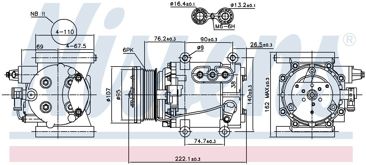Nissens A/C Compressor 89241