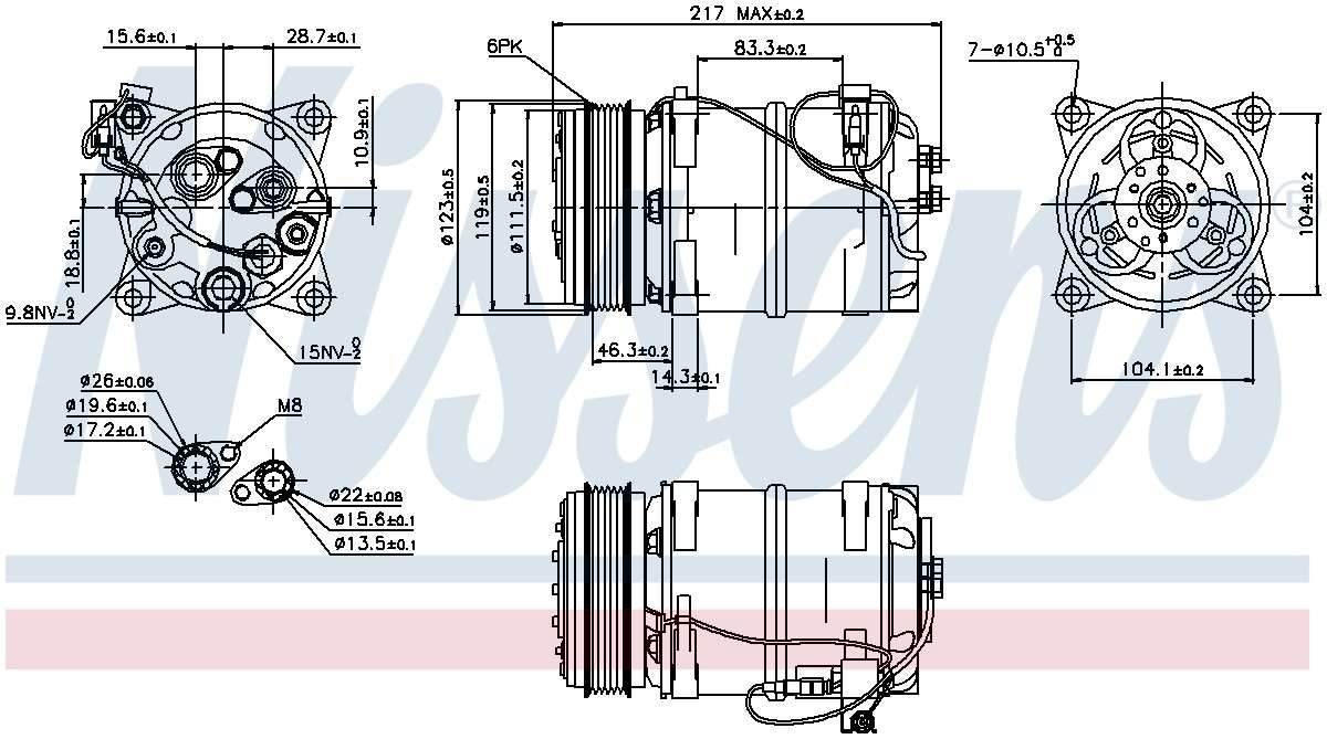 Nissens A/C Compressor 89249